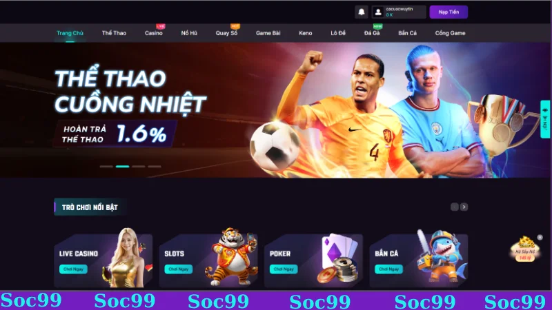 Nhà cái SOC99 Nhà cái SOC99 khẳng định uy tín xuyên suốt quá trình hoạt động
