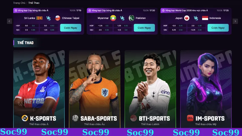 Một số sảnh game hot hit ngay tại nền tảng